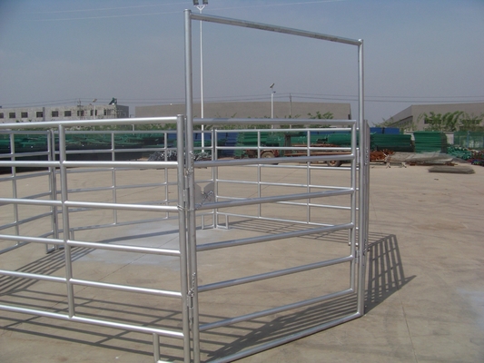 Livestock Cattle 1.6m Metal Farm Gate Galvanized Steel Pipe Design