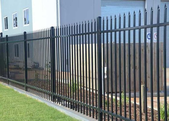 Home Giardino ornamentale 4 piedi recinzione in alluminio nero metallo ferro battuto acciaio