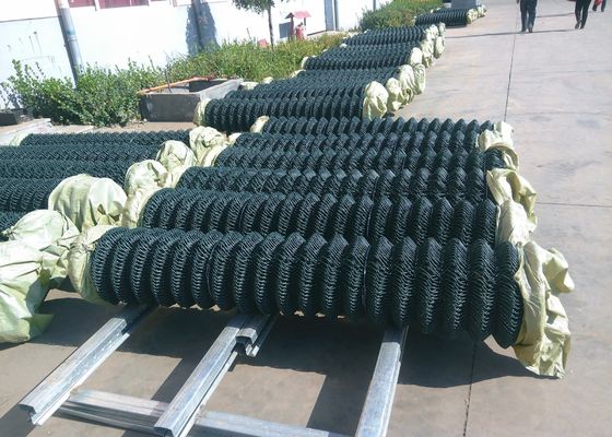 Azienda agricola verde tessuta di 2.0mm 60x60mm Diamond Chain Link Fencing For