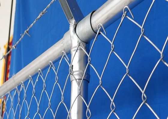 PVC galvanizzato che ricopre il recinto decorativo del giardino del collegamento a catena di 4.8mm