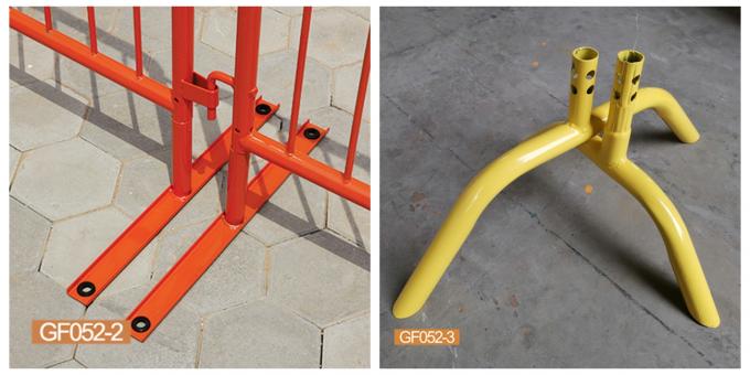 Varia i piedi ammucchiano la barriera che recinta la sicurezza che il PVC arancio ha ricoperto l'altezza a 40 pollici 1