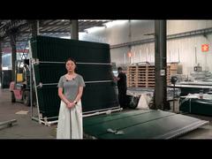 Imballaggio recinzione in rete anti-intrusione con barra piatta per palo quadrato