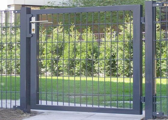 Decorative Wire Mesh Pvc Coated 1.5x1m Fence Double Gate