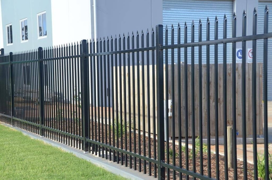 Progettazione di recinzione decorativa di alluminio nera della lancia e del portone del giardino del ferro 4ft di Glavanized
