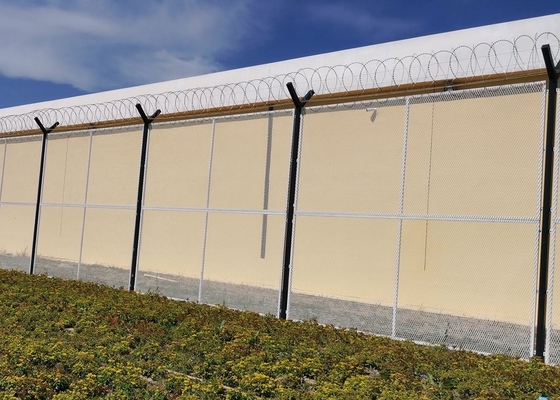 Fence di sicurezza aeroportuale con rivestimento in PVC da 4,0 mm