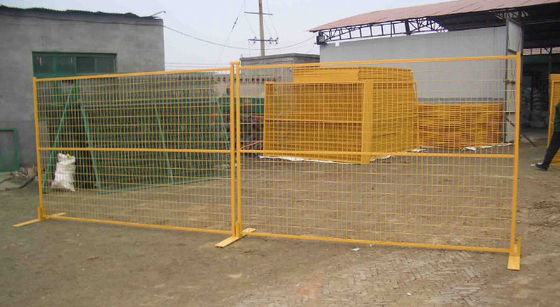Il PVC ha ricoperto la sicurezza temporanea ed il portatile del recinto 75x150mm del Canada di altezza di 2.0m