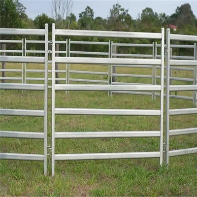 Il recinto per bestiame di vendita caldo del recinto resistente/cavallo del pannello del bestiame di U.S.A. 12 ft riveste 12 ft di pannelli di metallo galvanizzato resistente portatile