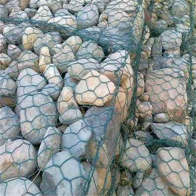 Gabion tessuto 80 x 100 mm Cage di roccia Parete di sostegno 4m x 1m x 0,5m