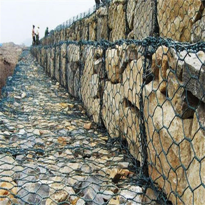 Caselle di gabion galvanizzate di pietra tessuta 8x10 cm buco esagonale