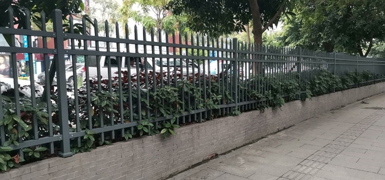 3m pannelli nero metallo picchetto recinzione in polvere rivestito