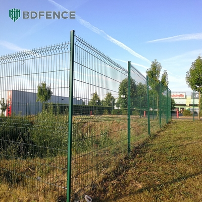 Pannelli di recinzione a prisma 3D di alta sicurezza pannelli di recinzione a parete rivestiti in pvc pannello di recinzione a parete in metallo traliccia di acciaio galvanizzato reticolato 3d