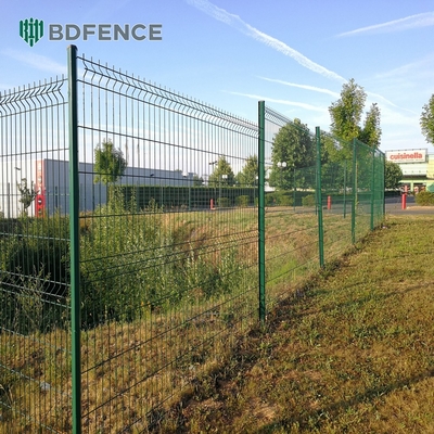 Palla di alta qualità rivestita in polvere giardino mesh di filo saldato reticolato 3D reticolato recinzione pannello a basso prezzo sostenibile