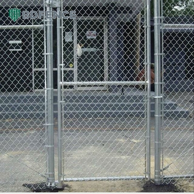 8 piedi PVC rivestito Chain Link Fence Diretto 4m-50m Lunghezza Round Post