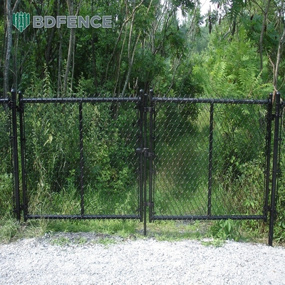 8 piedi PVC rivestito Chain Link Fence Diretto 4m-50m Lunghezza Round Post
