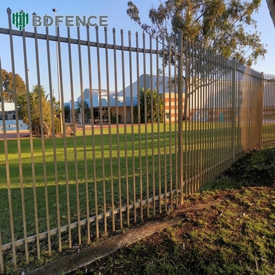 6ftx8ft tubo di metallo antifurro recinzione di sicurezza in acciaio pannelli di recinzione in ferro battuto