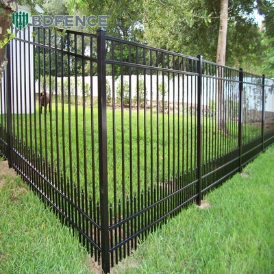 Fence tubolare in acciaio battuto di 6 piedi di altezza Prefabbricato durevole Certificato ISO9001