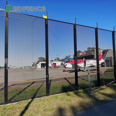 Galvanizzato Clearvu Alta sicurezza 358 Recinzione anti arrampicata Plastica rivestita di metallo Griglia di prigione Griglia chiara vista Clear Vu Recinzione senza arrampicata
