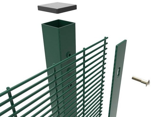 Galvanizzato Saldato in polvere rivestito di maglia di filo esterno Recinzione di sicurezza Recinzione 358 pannello di recinzione anti-arrampicata