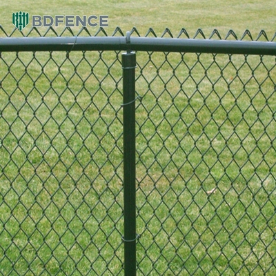 5 piedi di diamante nero Chain Link Recinzione vinile plastica rivestito 60mm calore in acciaio inossidabile polvere rivestito Recinzione di sicurezza pannelli vendita