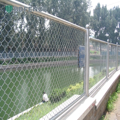 Hardware Stadio Giamaica Diamond Chain Link Fence Round Post