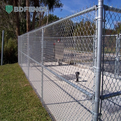 5 piedi di diamante nero Chain Link Recinzione vinile plastica rivestito 60mm calore in acciaio inossidabile polvere rivestito Recinzione di sicurezza pannelli vendita