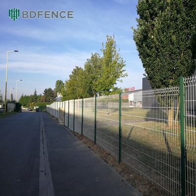 Pannelli di recinzione a prisma 3D di alta sicurezza pannelli di recinzione a parete rivestiti in pvc pannello di recinzione a parete in metallo traliccia di acciaio galvanizzato reticolato 3d