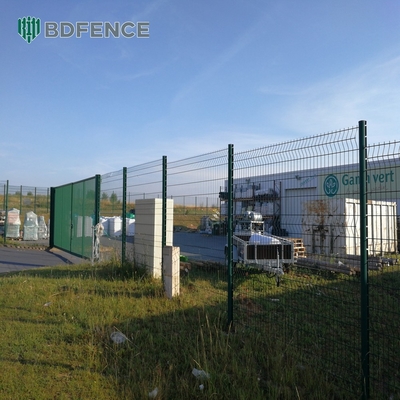 Facile installazione perimetro di sicurezza giardino personalizzato 3D Curved Iron Wire Mesh Fence Peach Shape Post Fencing