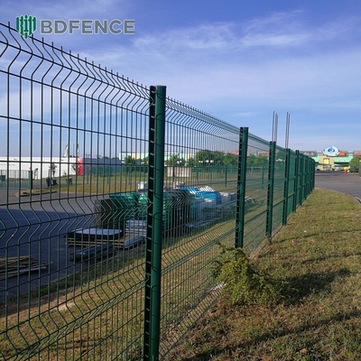 Facile installazione perimetro di sicurezza giardino personalizzato 3D Curved Iron Wire Mesh Fence Peach Shape Post Fencing