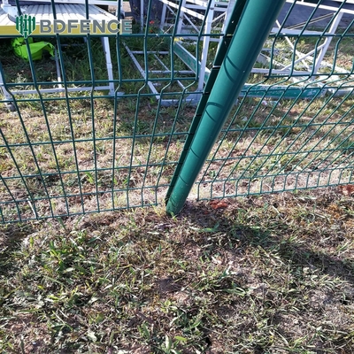 Facile installazione perimetro di sicurezza giardino personalizzato 3D Curved Iron Wire Mesh Fence Peach Shape Post Fencing