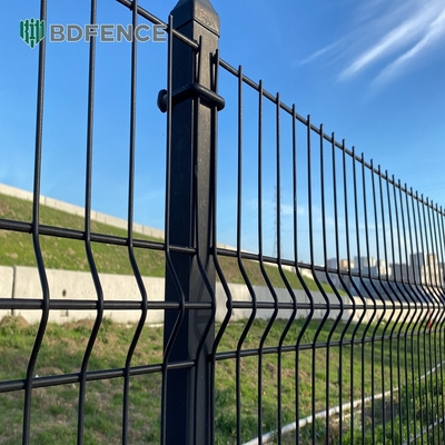 Facile da assemblare in polvere rivestito di sicurezza 3d Saldato rete di filo di ferro V filo di ferro curvo