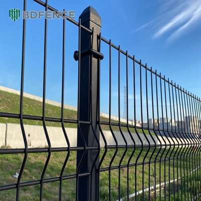 Facile da assemblare in polvere rivestito di sicurezza 3d Saldato rete di filo di ferro V filo di ferro curvo
