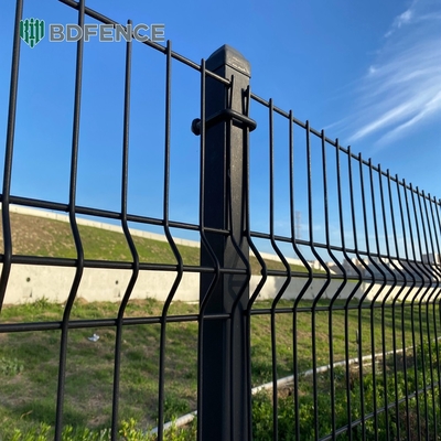 Facile da assemblare in polvere rivestito di sicurezza 3d Saldato rete di filo di ferro V filo di ferro curvo