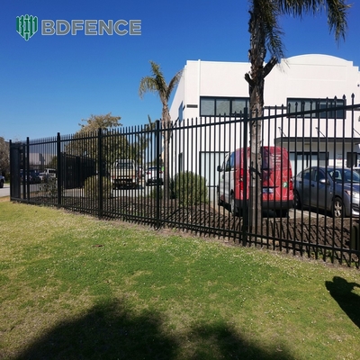 6Ftx8Ft Giardino Recinzioni in metallo nero Recinzione in acciaio galvanizzato antirughe