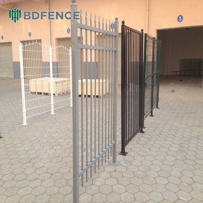 ISO 9001-2008 Spigolo Top Metal Fence Picket Low Tubular Steel Fence
