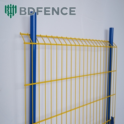 Rivestimento in polvere 75*75mm Recinzione di protezione di bordo leggera colore giallo