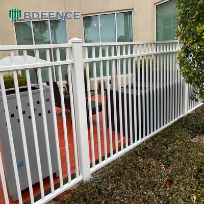 Customizabile Moderno di alluminio tubolare di acciaio guardrails-Eco-Friendly resistente all'acqua anti-furto di sicurezza recinzione in polvere rivestita
