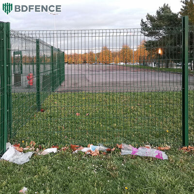 Facile da assemblare 3D metallo curvo pannello di ferro perimetro Recinzione di sicurezza V mesh saldato