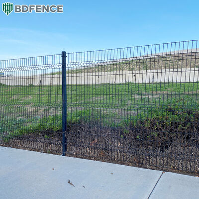 Personalizza 4ft 5ft 6ft 7ft 8f Mesh 4mm Forte Saldato 3D Fence Panel Saldato Fence Wire Mesh