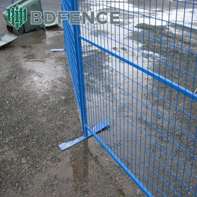 Mercato canadese 6 x 10 ft sito di costruzione pannelli mobili galvanizzati temporanei di recinzione