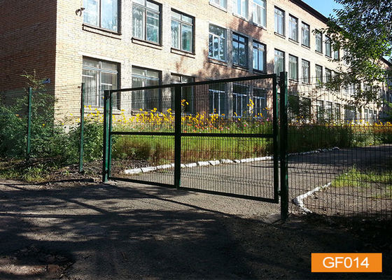 Il PVC ha ricoperto il doppio recinto Gate del giardino del metallo di 50x200mm 5 piedi di altezza