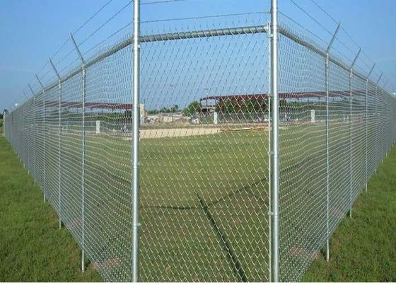 8 ft PVC rivestito di galvanizzato Cyclone Wire Mesh Chain Link Fence Roll per le Filippine