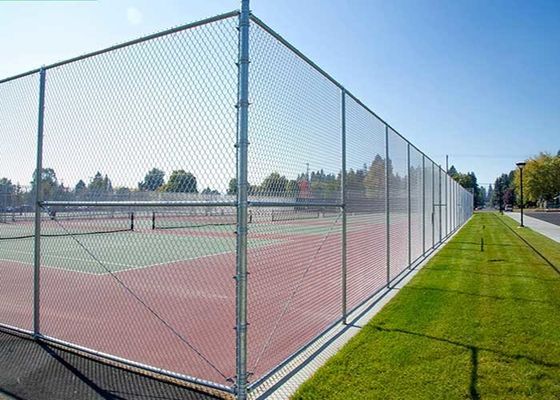 Fence a catena con rete di filo di ferro con dimensioni di rete di 60x60 mm e diametro di filo di 3 mm