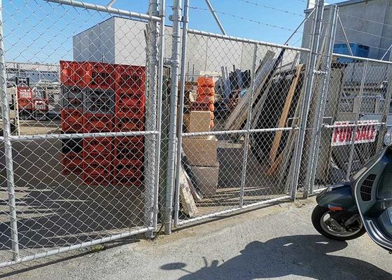 Fence a catena con rete di filo di ferro con dimensioni di rete di 60x60 mm e diametro di filo di 3 mm