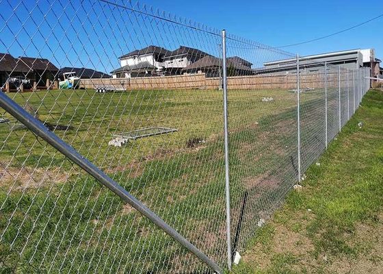 8 ft PVC rivestito di galvanizzato Cyclone Wire Mesh Chain Link Fence Roll per le Filippine
