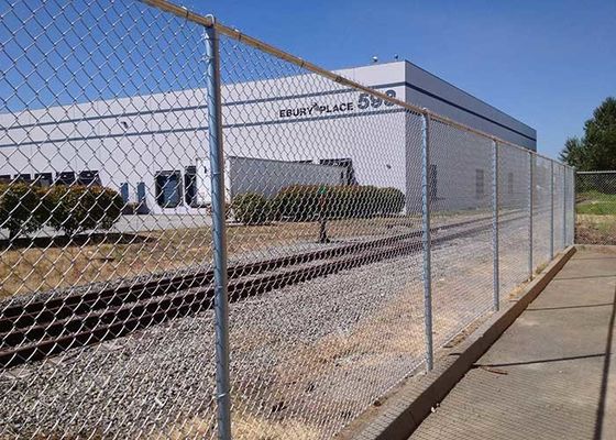 8 ft PVC rivestito di galvanizzato Cyclone Wire Mesh Chain Link Fence Roll per le Filippine