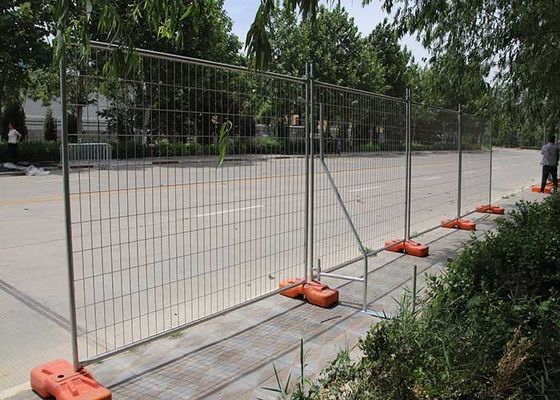 Piedi di plastica 60x60mm Mesh Fence Panels temporaneo
