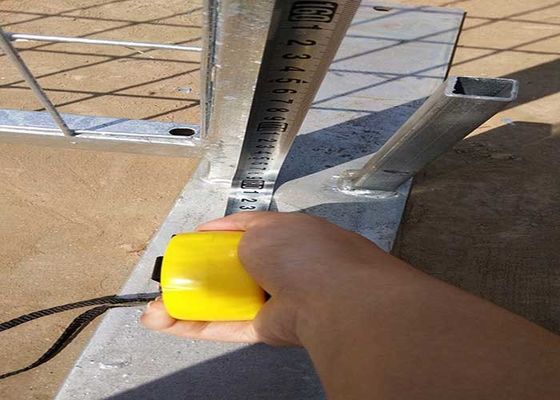 Galvanizzato a caldo Canada Quadrato Tubo Costruzione Portable Temporario Recinzione