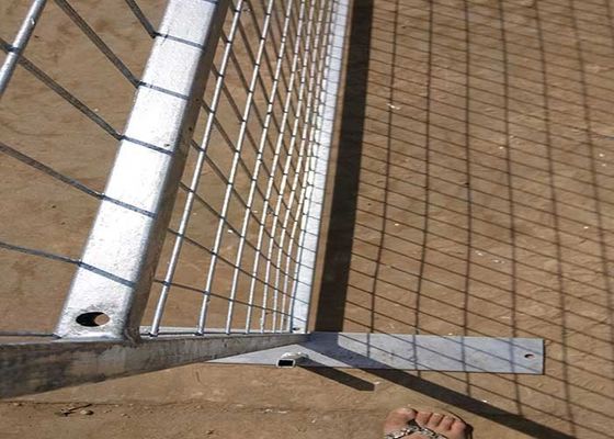 Galvanizzato a caldo Canada Quadrato Tubo Costruzione Portable Temporario Recinzione