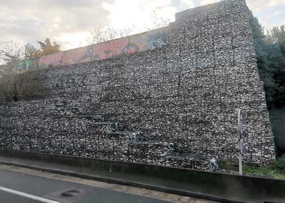 gabbie d'acciaio del muro di sostegno della pietra della maglia di 8*10cm