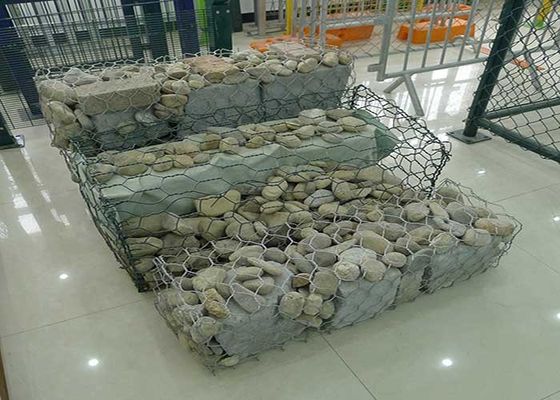 Recinto della pietra del gabbione galvanizzato controllo dell'erosione